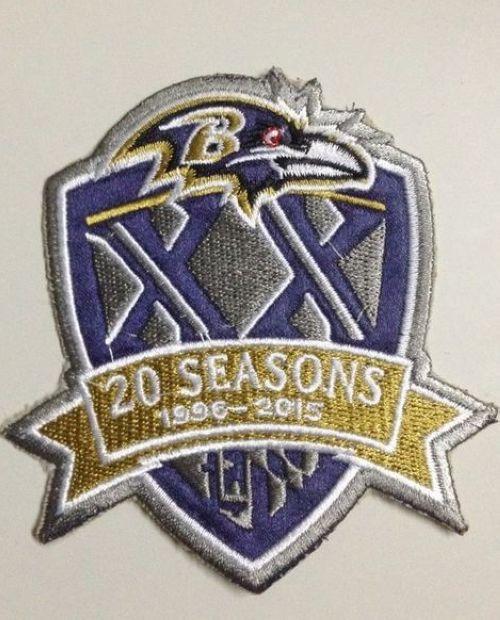 Stitched Baltimore Ravens 1996-2015 20th Seasons Jersey Patch - Click Image to Close